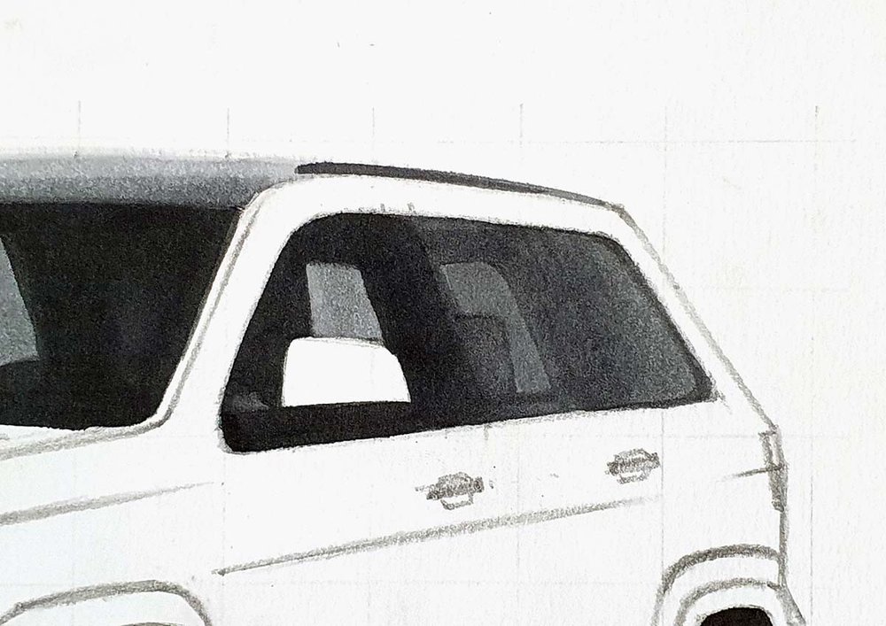 How To Draw A Jeep Grand Cherokee Trackhawk - Simple Step-By-Step Tutorial